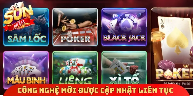 Công nghệ hiện đại được cập nhật liên tục