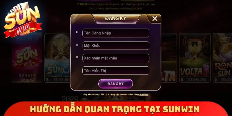 Hướng dẫn quan trọng tại Sunwin