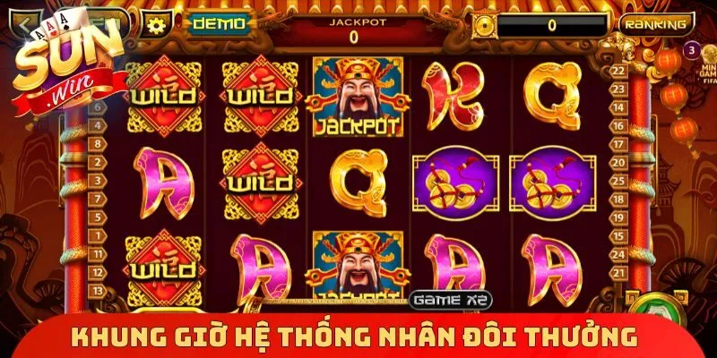 Khung giờ hệ thống nhân đôi thưởng