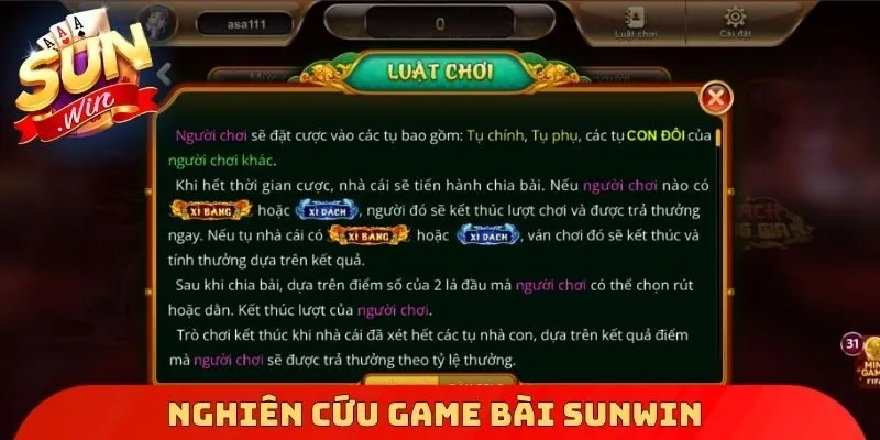 Nghiên cứu Game bài Sunwin