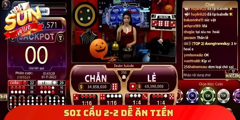 Soi cầu 2-2 dễ ăn tiền