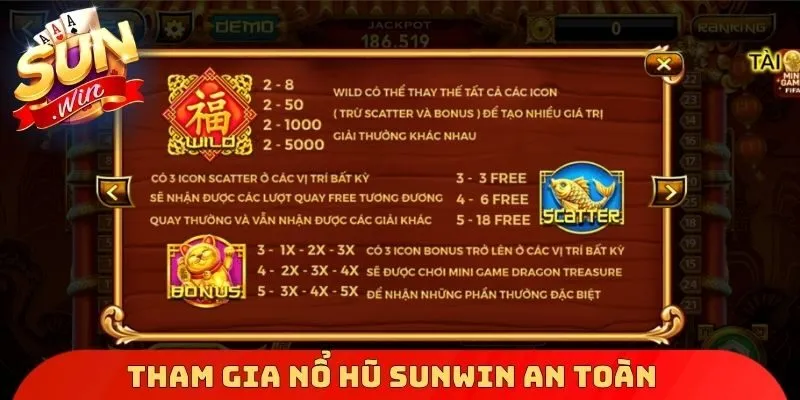 Tham gia nổ hũ Sunwin an toàn 