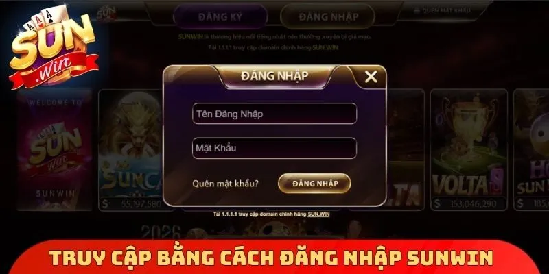 Truy cập tài khoản bằng cách đăng nhập Sunwin an toàn
