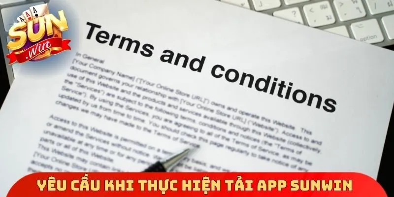 Yêu cầu khi thực hiện tải App Sunwin